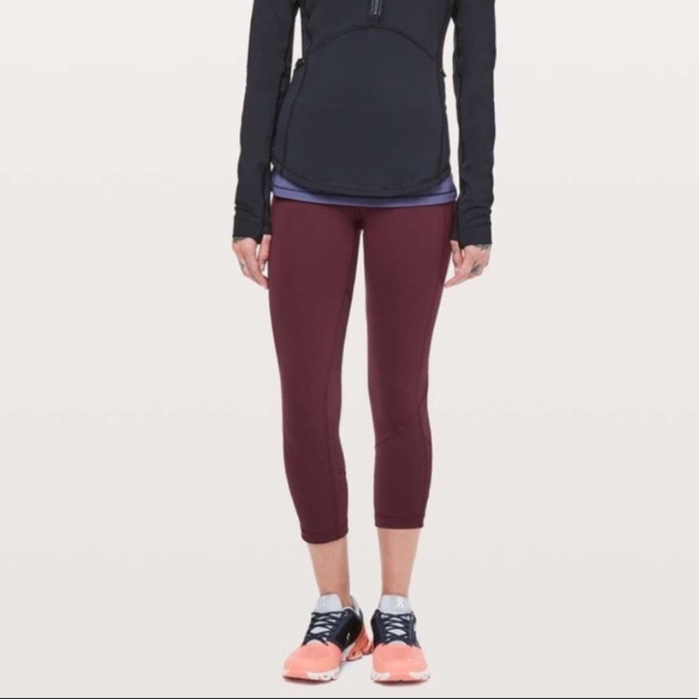 Lululemon Pace Rival Crop *22” Dark Adobe